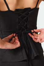 Corset top Nero